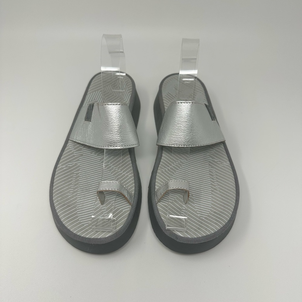 Fly London chev Sandals in Silver Women's EU40/US 9-9.5 - Picture 7 of 15